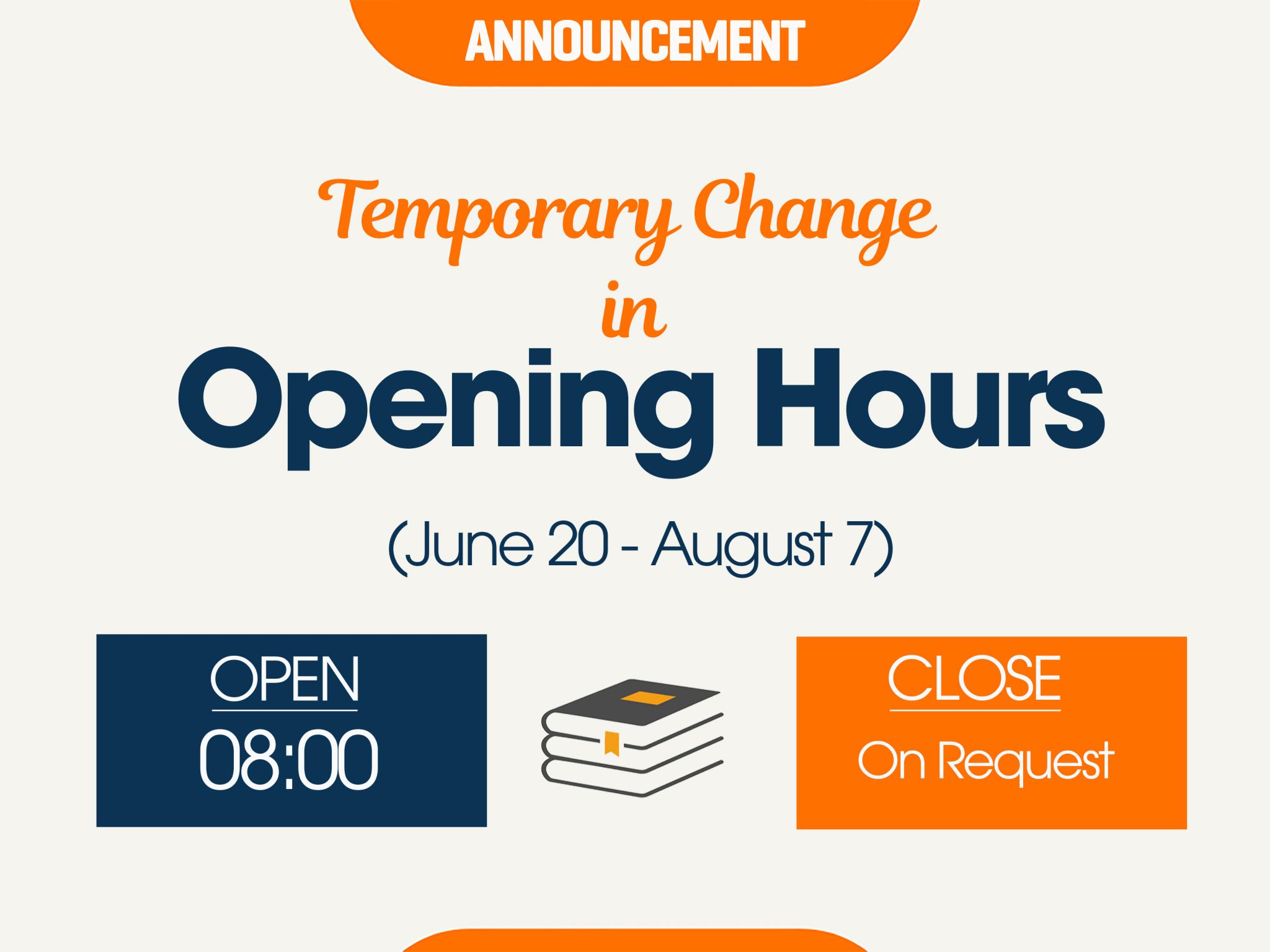 announcement-opening-hours-change-during-2022-summer-tdt-library